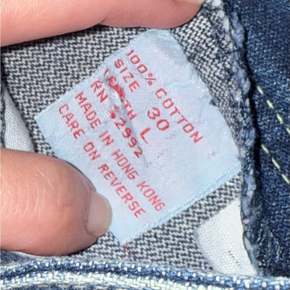Vintage 80s Jordache Blue Denim Jeans yellow stich EUC - Picture 7 of 7